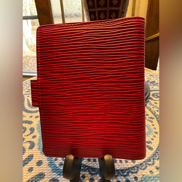 ❤️ Louis Vuitton Red Epi Leather Small Wallet / Card Holder - Picture 2 of 11